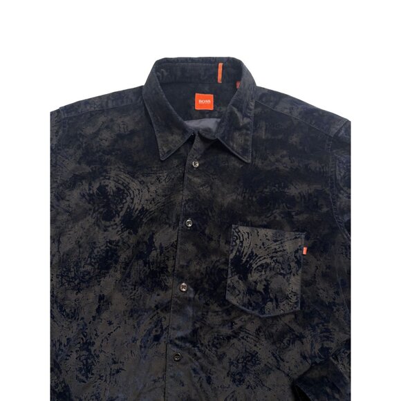 BOSS Hugo Boss Shirt in Black Velvet - Picture 3 of 5